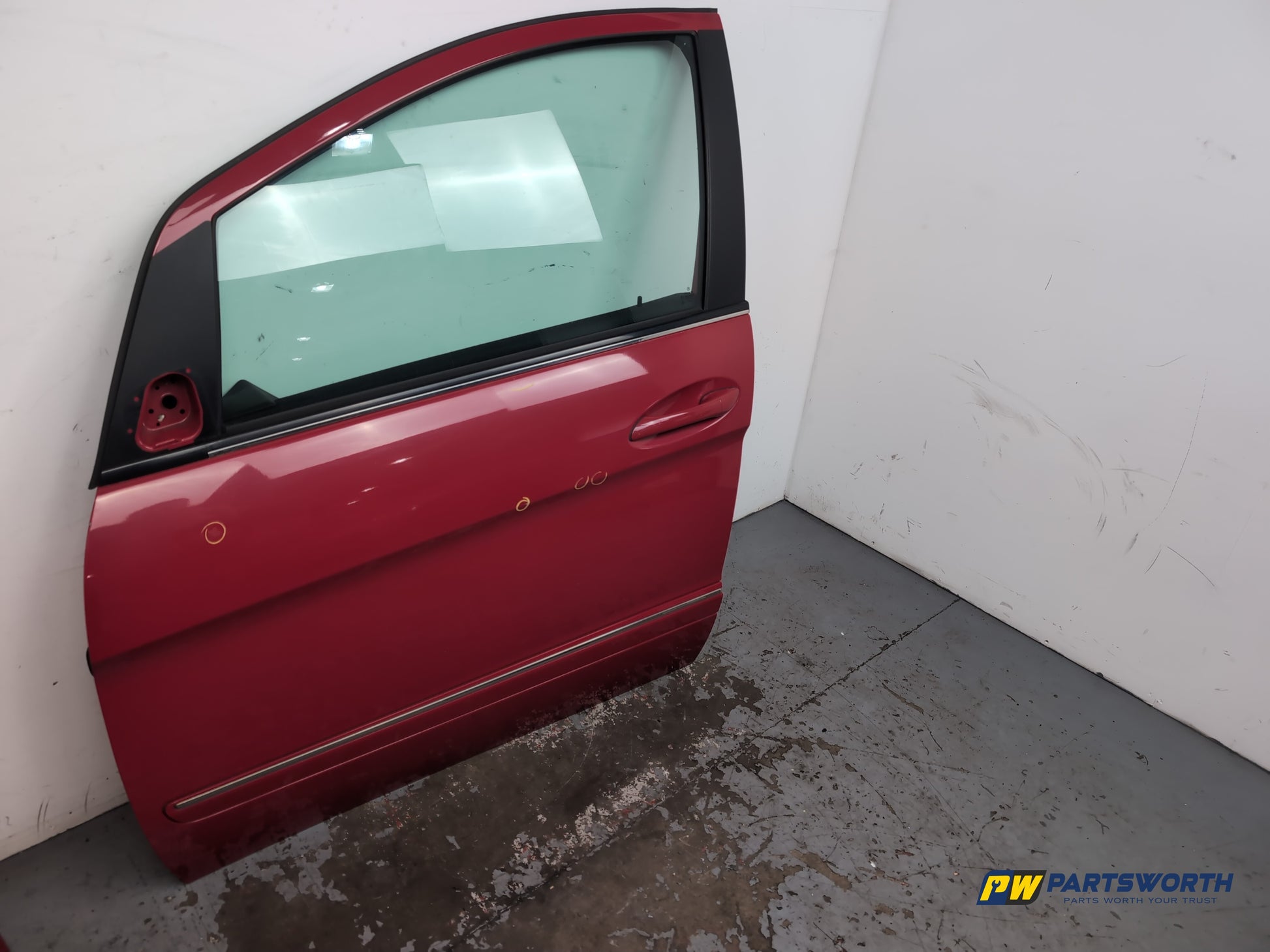 Mercedes-Benz B160 B-Class W245 Mpv Door Front Lh Passenger Side Jupiter Red 589 - photo 2