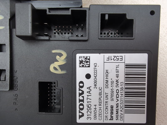 Volvo S40 S Right Front Window Motor Driver Side 31295171 2004-2012