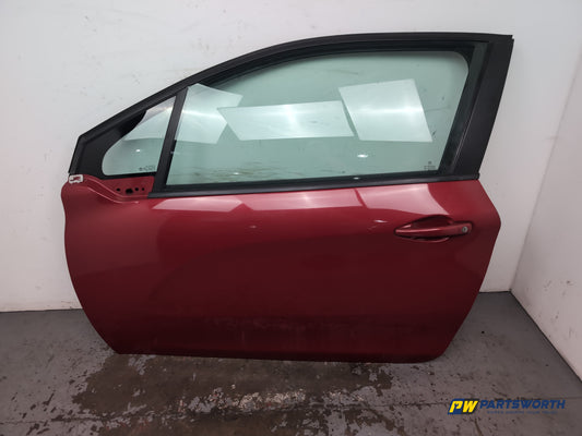 Peugeot 208 Hatchback Door Front Lh Passenger Side Elixir Red Epyd 2012-2019