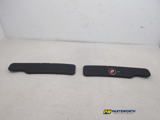 Alfa Romeo Spider T Spark 916 Sun Visor Pair Black 112782960 1995-1998