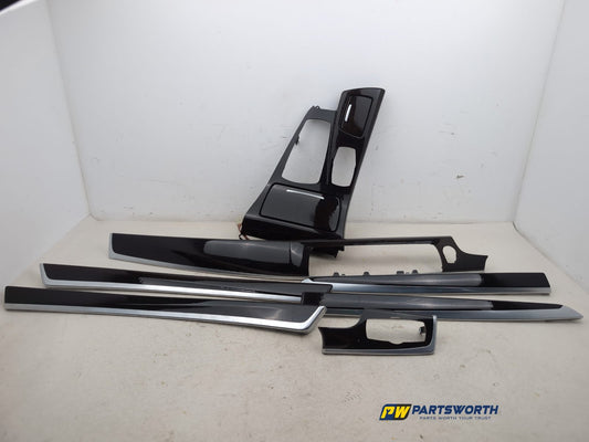 Bmw 5 Series 520d F10 Interior Trim Dark Wood Fineline Anthracite Complete Set