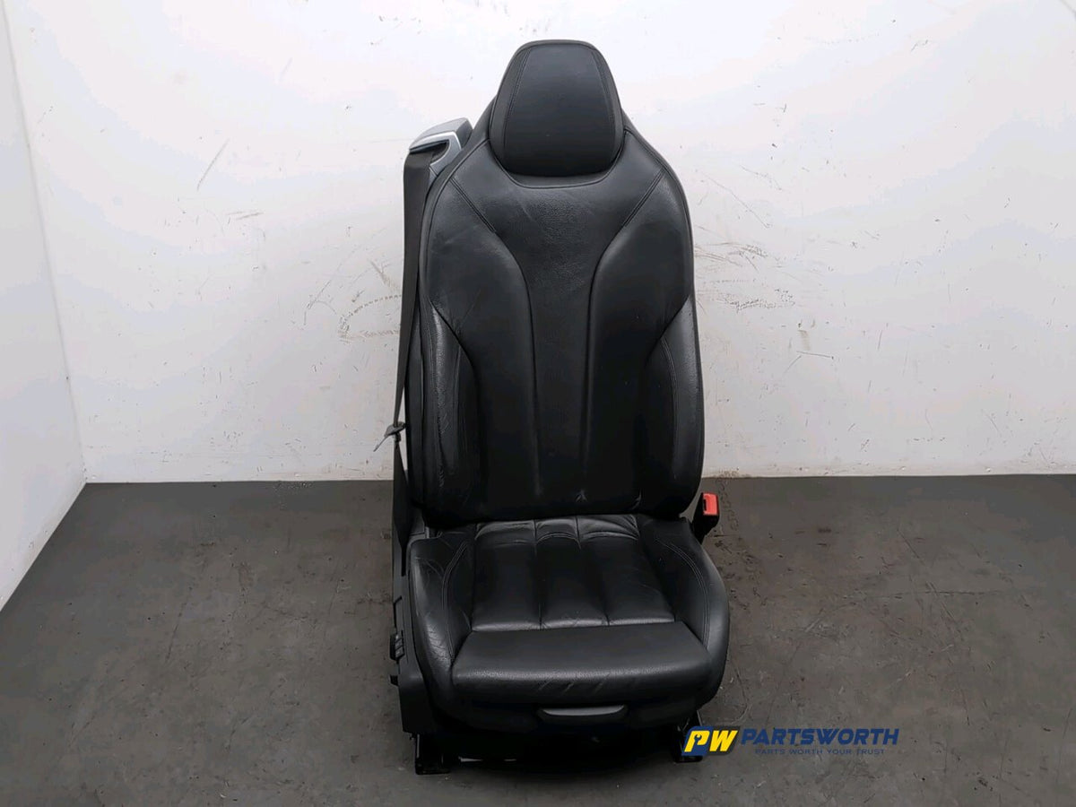 BMW 6 SERIES 640D M SPORT GRAN COUPE F13 FRONT RIGHT SEAT LEATHER 7280534 12-18 1