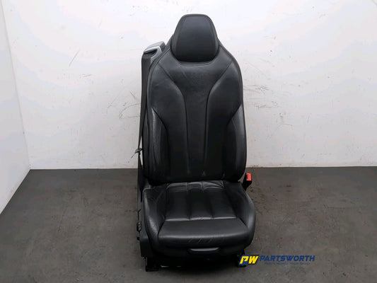 BMW 6 SERIES 640D M SPORT GRAN COUPE F13 FRONT RIGHT SEAT LEATHER 7280534 12-18 1