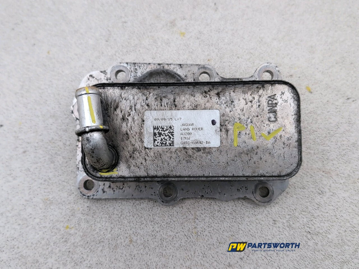 JAGUAR XE PORTFOLIO D X760 2.0L DIESEL ENGINE OIL COOLER G4D36A642BA 2015-2019 1