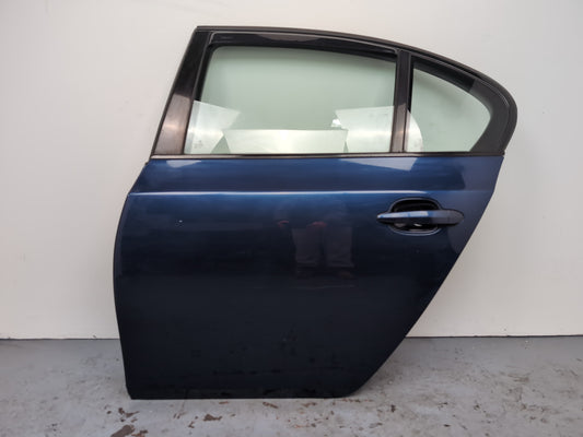 Bmw 5 Series E60 E61 Rear Door Left Passenger Side Tiefseeblau Metallic A76/5