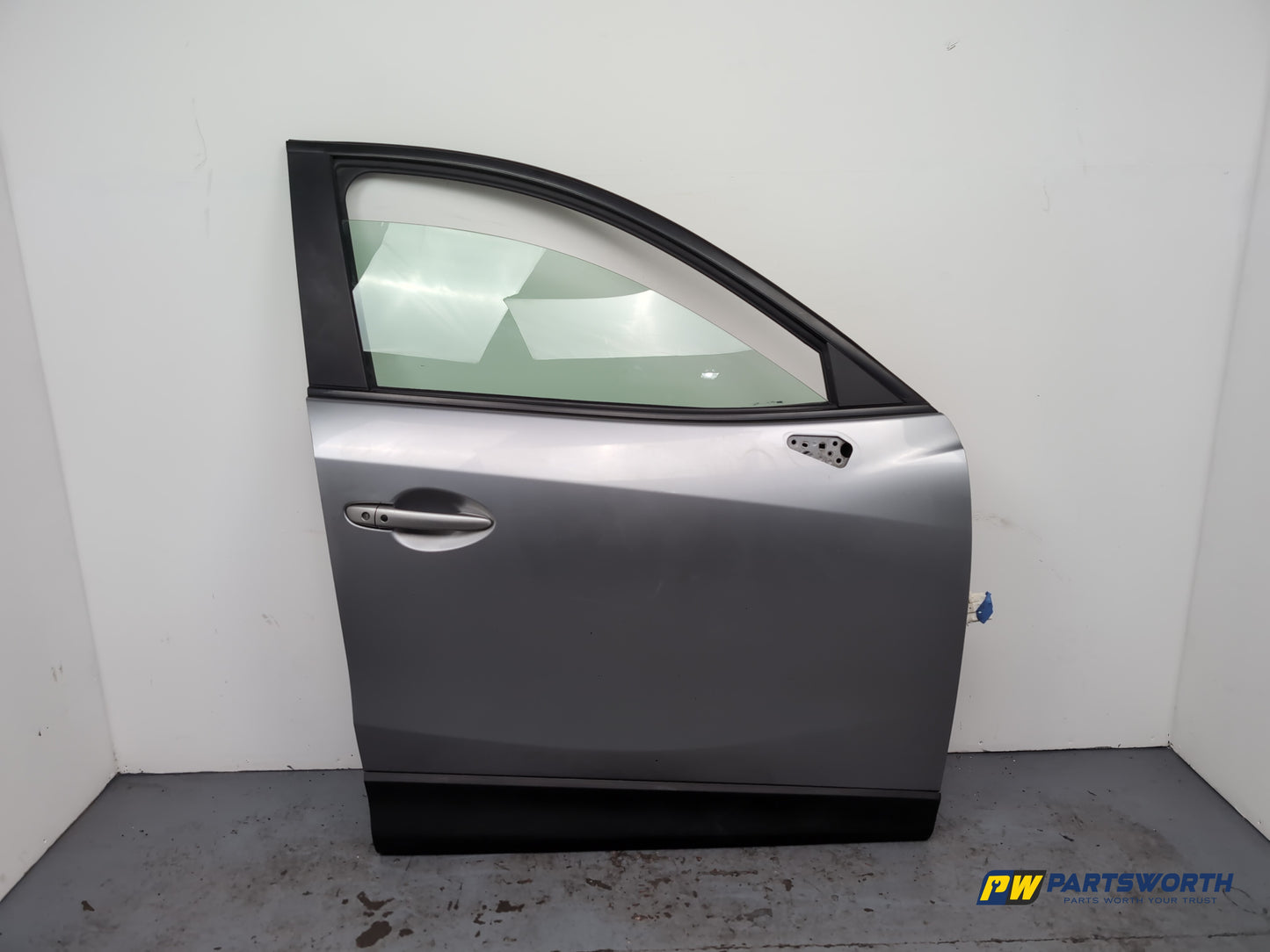 Mazda Cx-5 Ke Mk1 Front Door Right Drivers Side Metallic Silver 45p 2012-2016