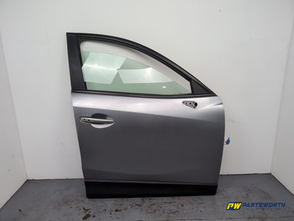 Mazda Cx-5 Ke Mk1 Front Door Right Drivers Side Metallic Silver 45p 2012-2016