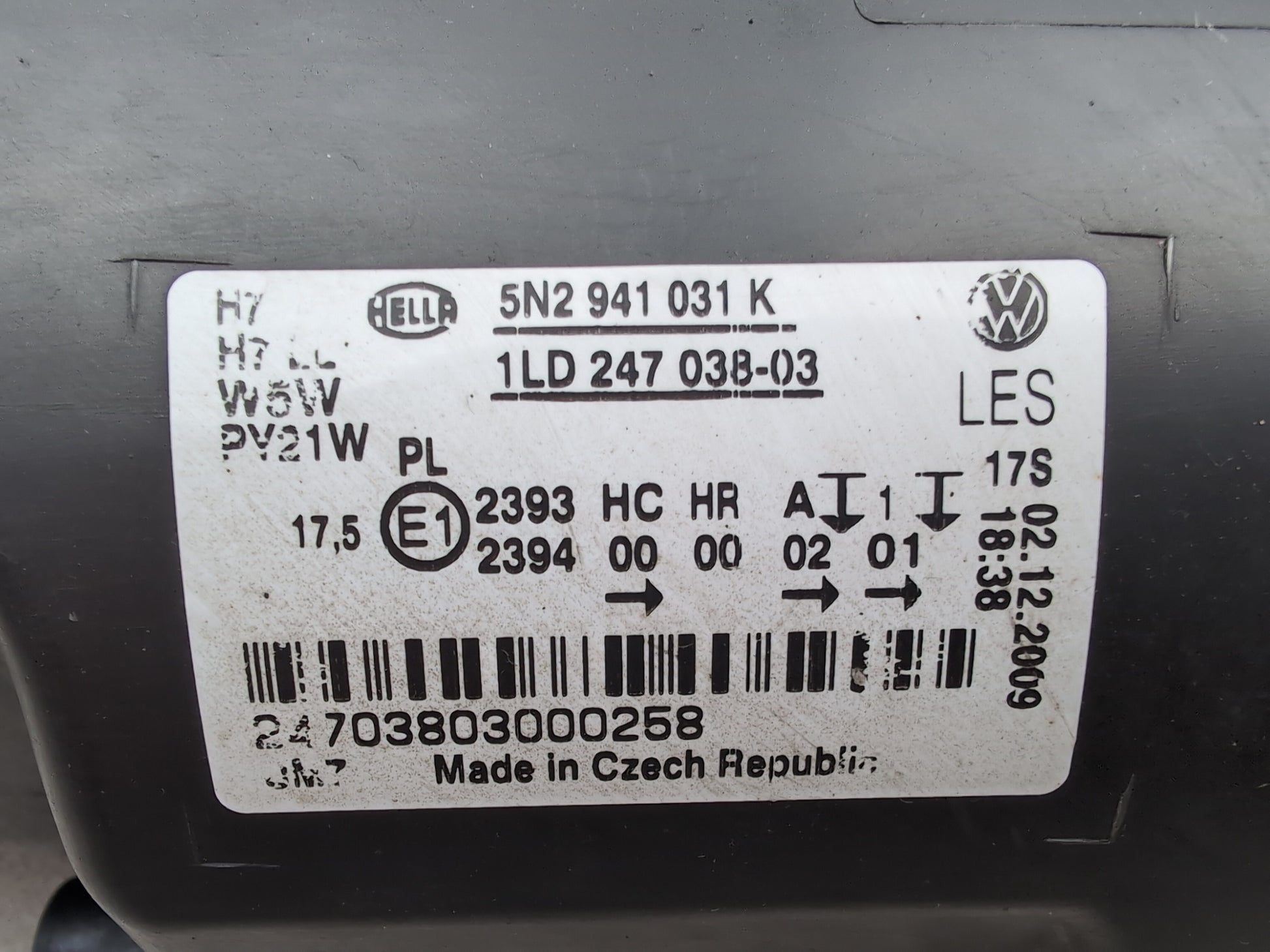 Headlamp LH 8