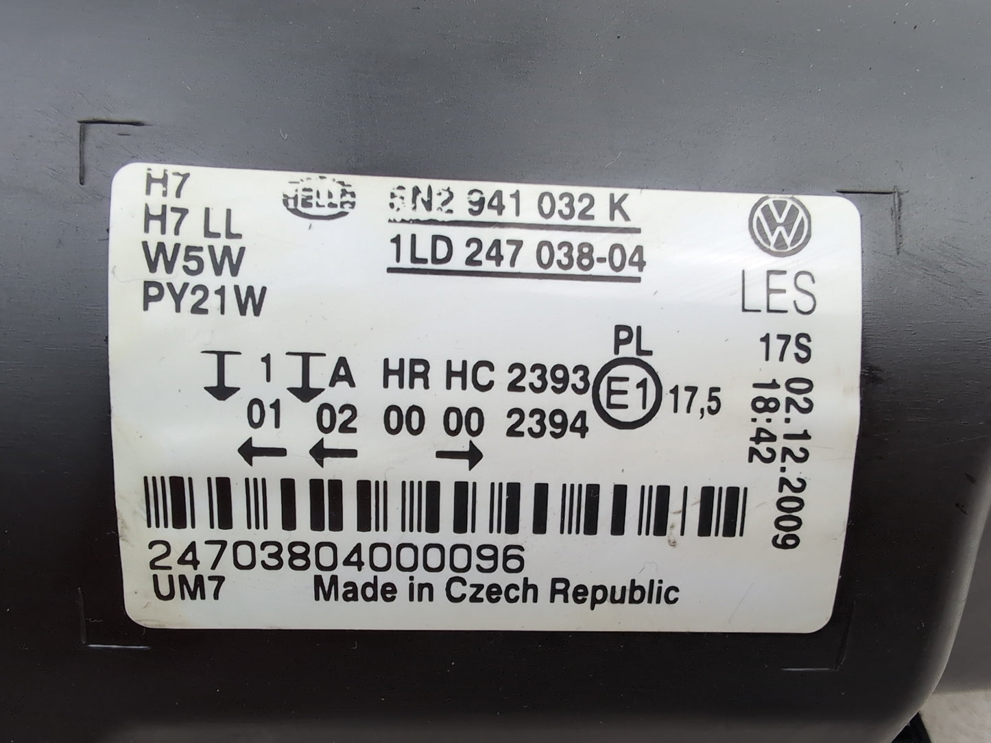 Headlamp RH 8