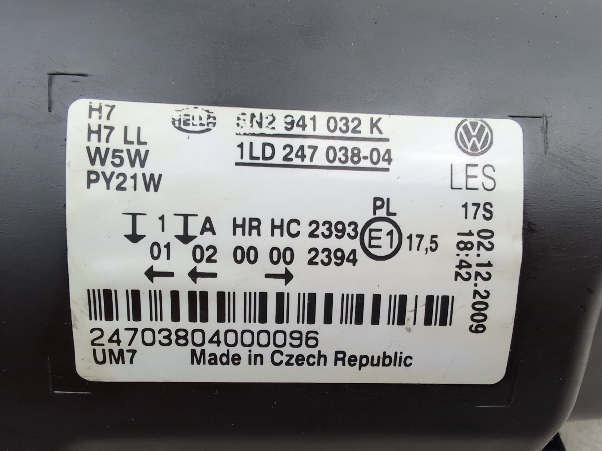 Headlamp RH 8
