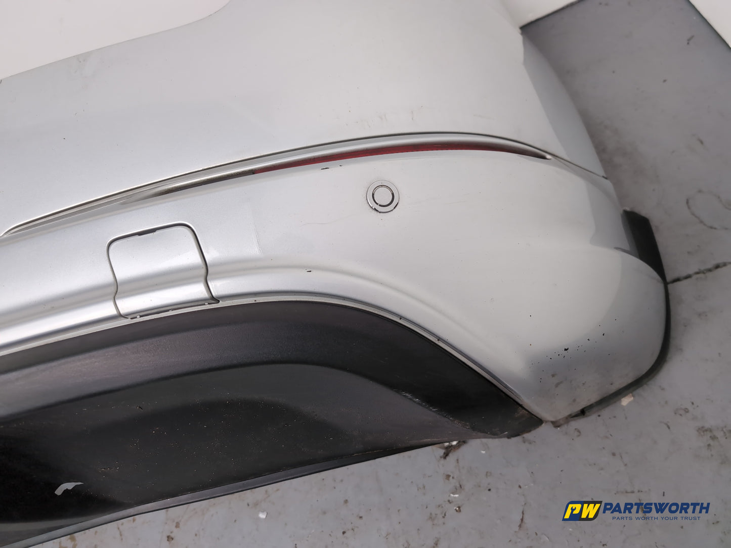 Volkswagen Tiguan Rline Tdi Rear Bumper Reflex Silver Metallic La7w - photo 7