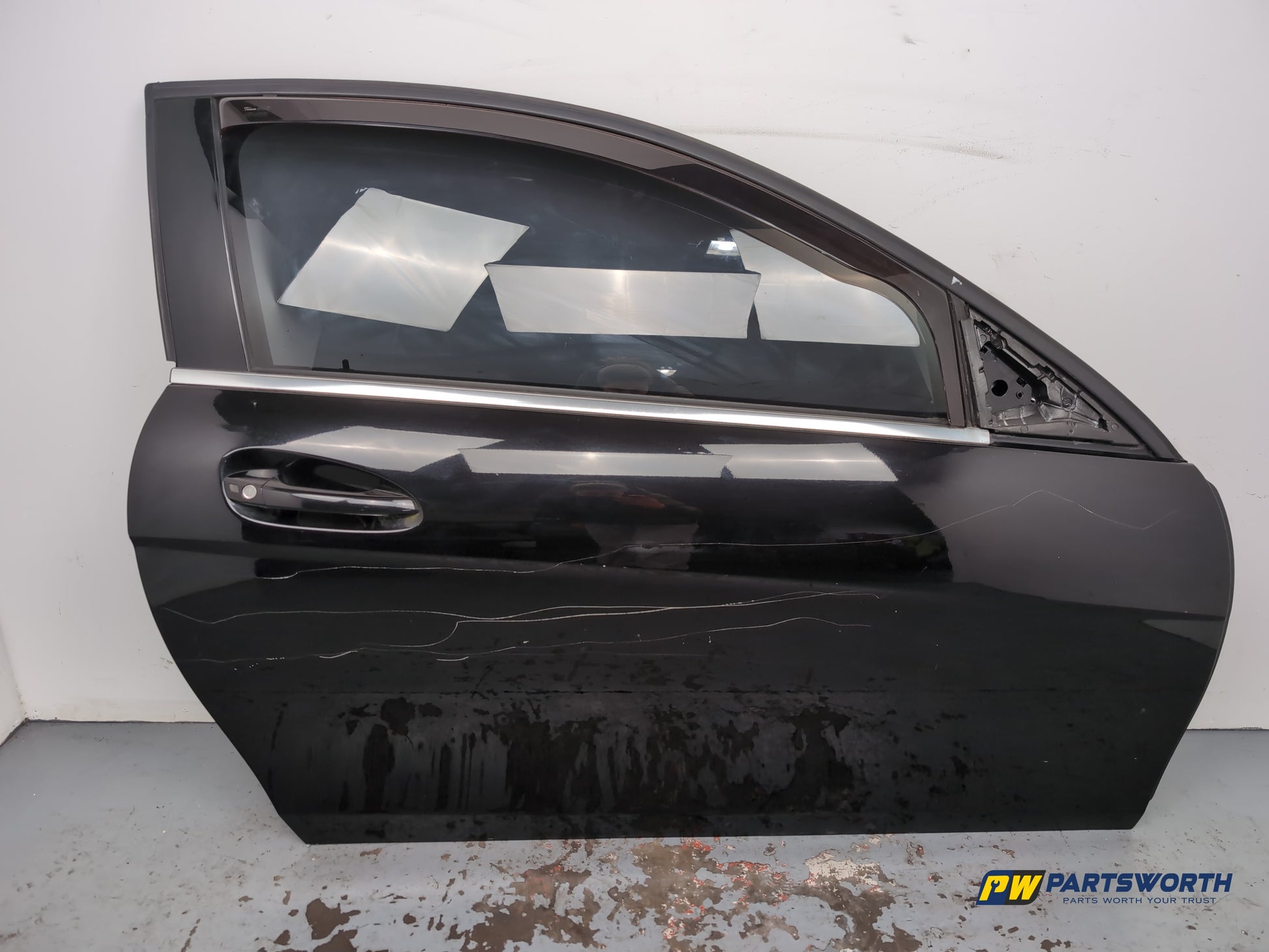 Mercedes-Benz C204 Coupe Amg Sport Door Front Rh Black 197 2011-2015