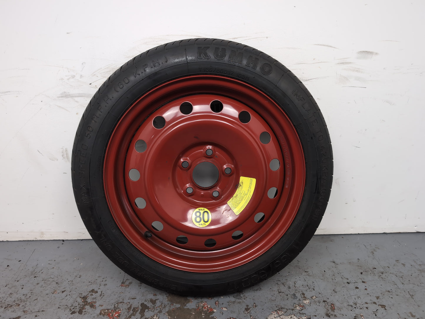 Hyundai I40 11-19 I Vf 17" Space Saver Spare Wheel And Jack Tool Kit 52910-2m910