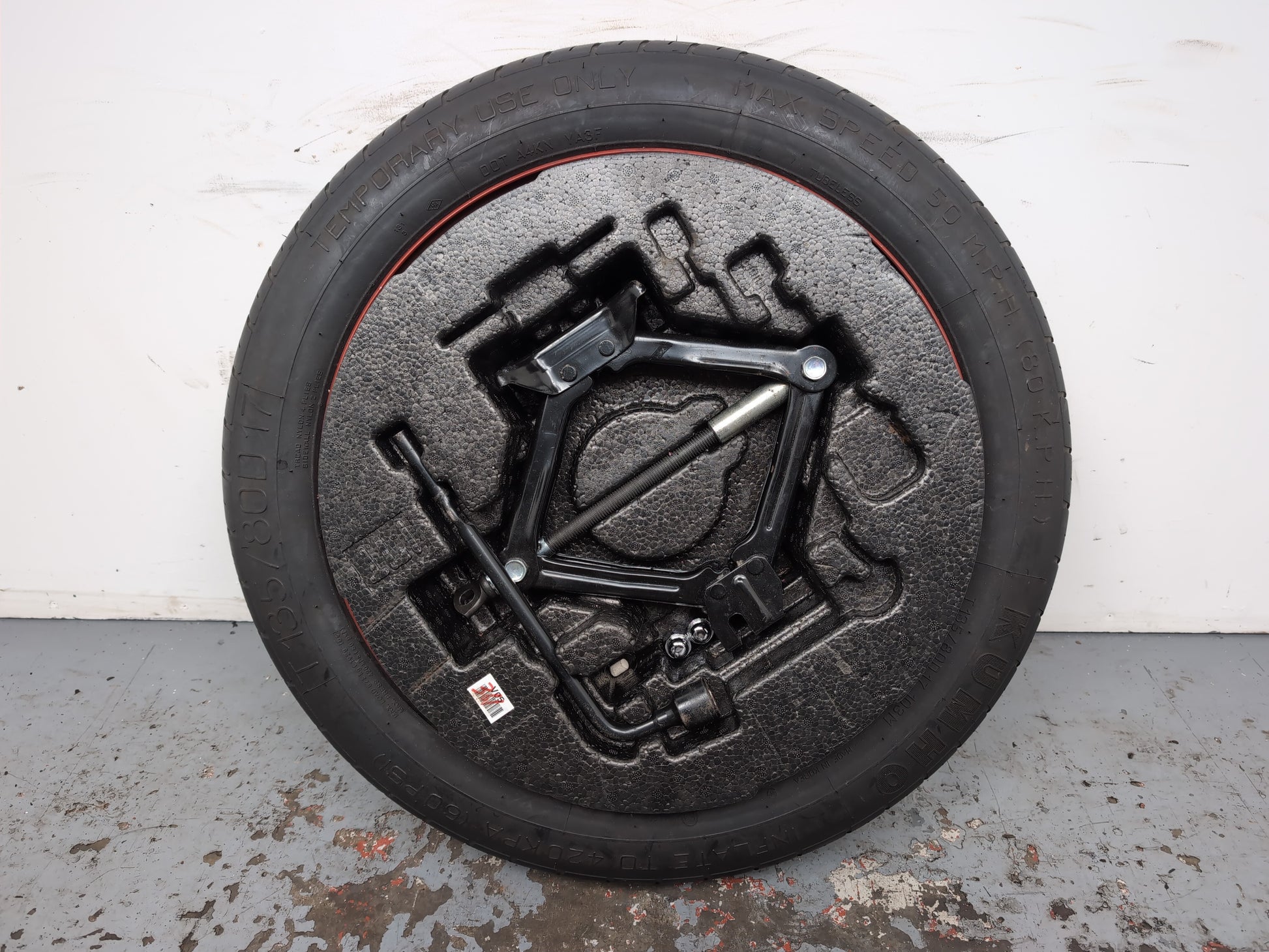 Hyundai I40 11-19 I Vf 17" Space Saver Spare Wheel And Jack Tool Kit 52910-2m910 - photo 7