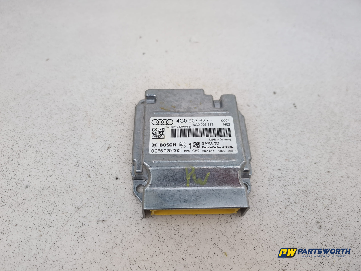 Audi A6 Se Tdi Rate Acceleration Speed Sensor Esp Module 4g0907637 2011-2018