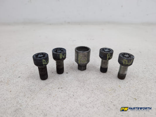 Audi A6 Se Tdi Quattro A Wheel Locking Nut Bolt Set 2005-2011