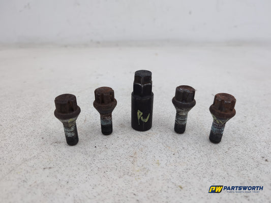 Bmw E81 E82 E90 E92 E46 E39 E60 E63 Locking Wheel Nut Set