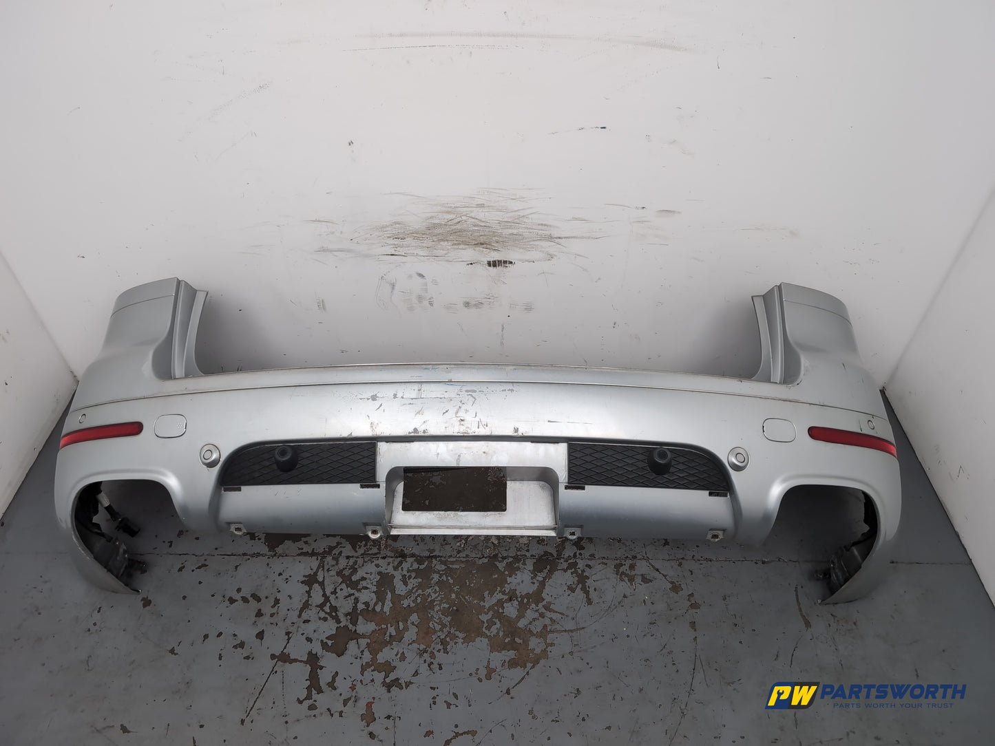Volkswagen Touareg Altitude V6 Tdi A Rear Bumper Silver La7w 2007-2010 - photo 4
