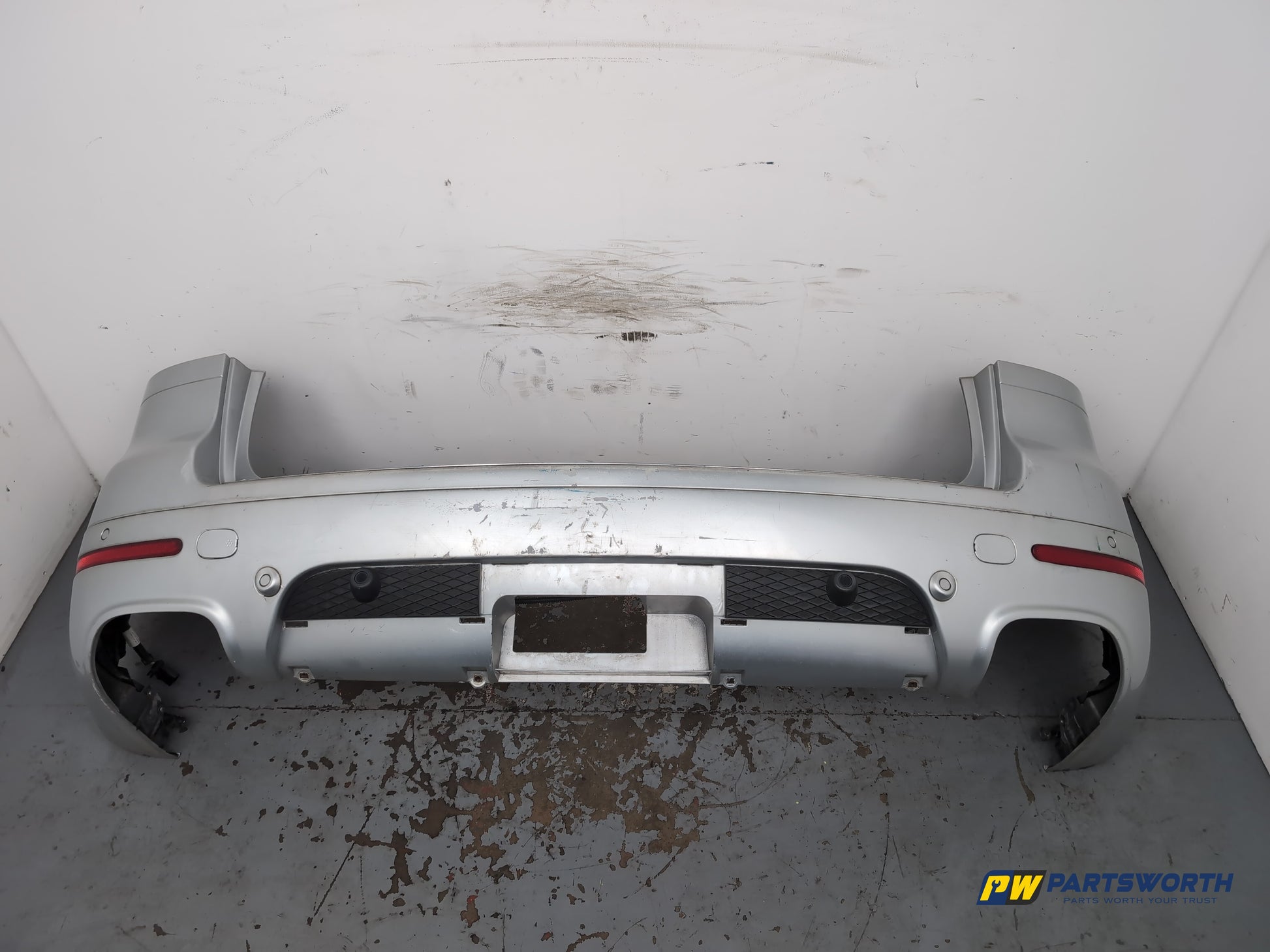 Volkswagen Touareg Altitude V6 Tdi A Rear Bumper Silver La7w 2007-2010 - photo 4
