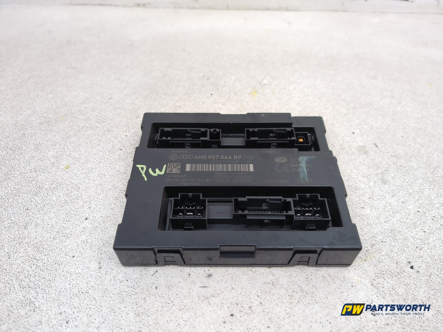 Audi A6 Se Tdi Quattro Auto Body Control Module Unit Ecu 4h0907064 2011-2012