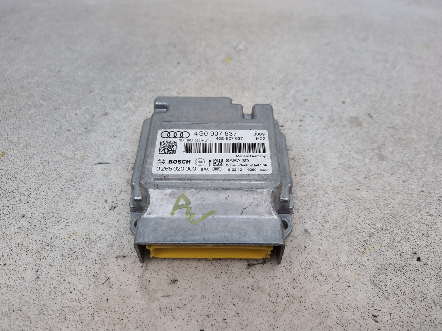 Audi A6 Se Tdi Quattro Auto Esp Yaw Rate Control Module Ecu Unit 4g0907637