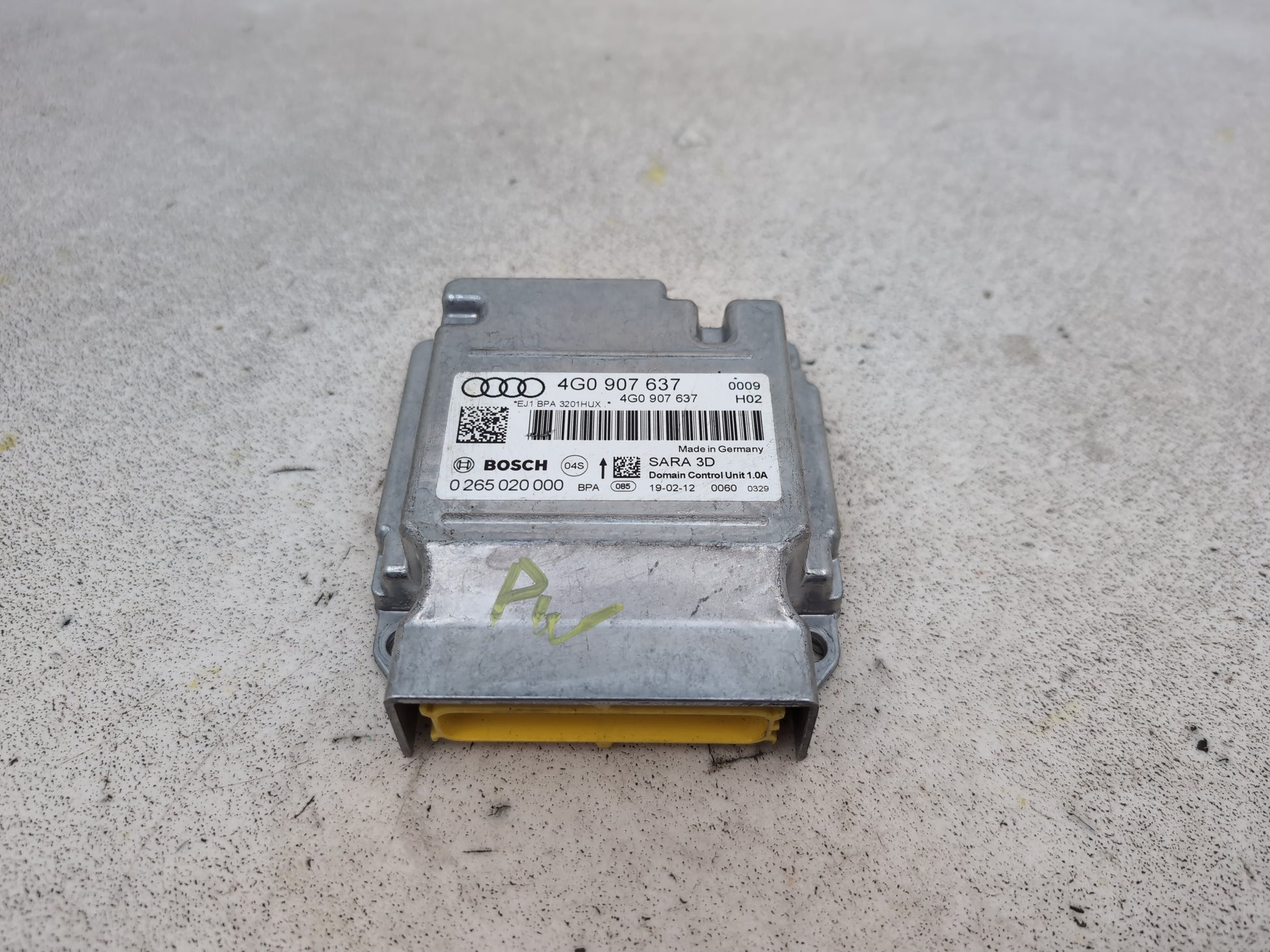 Audi A6 Se Tdi Quattro Auto Esp Yaw Rate Control Module Ecu Unit 4g0907637