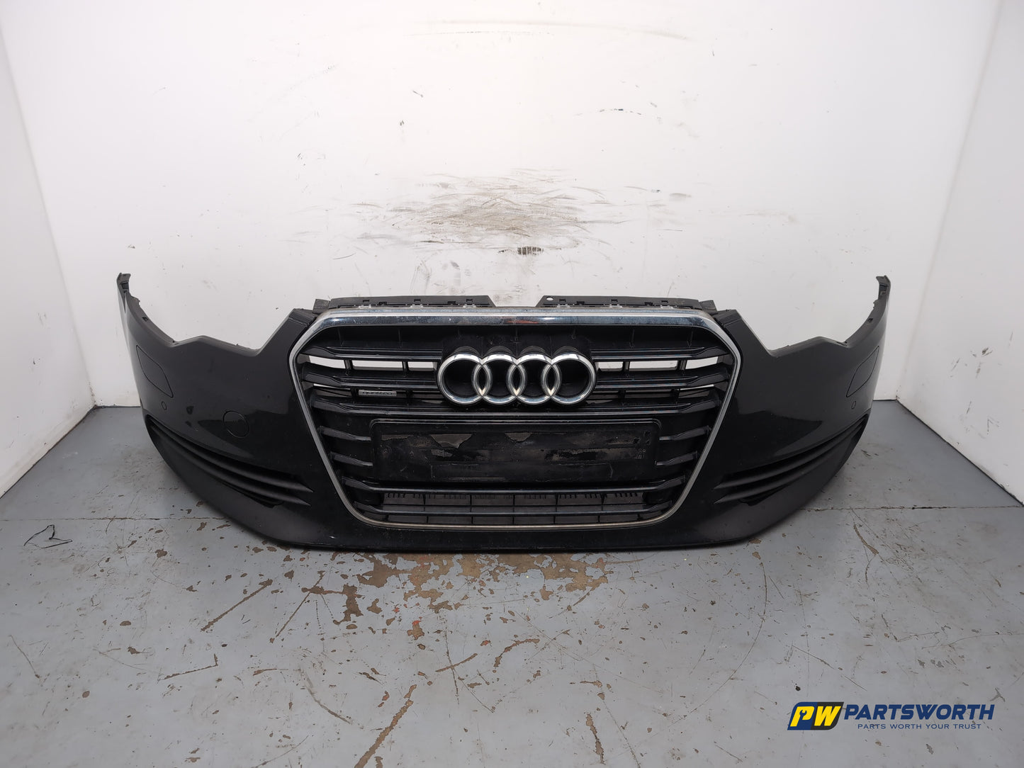Audi A6 Se Tdi Quattro Auto Complete Front Bumper Briliant Black Ly9b 2011-2012