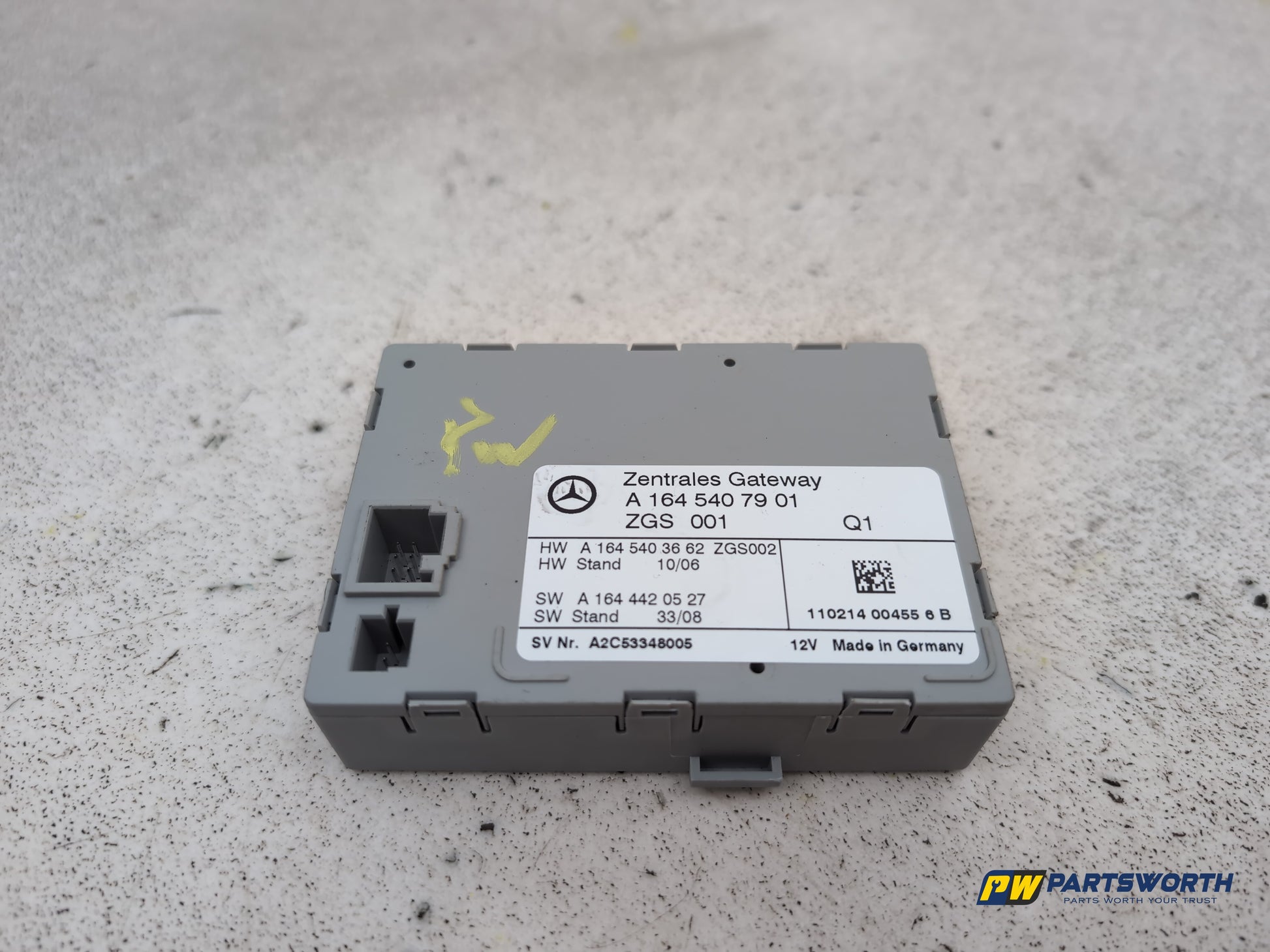 Mercedes-Benz Ml300 Sport Cdi Blue-Cy A Gateway Module Control Unit Ecu