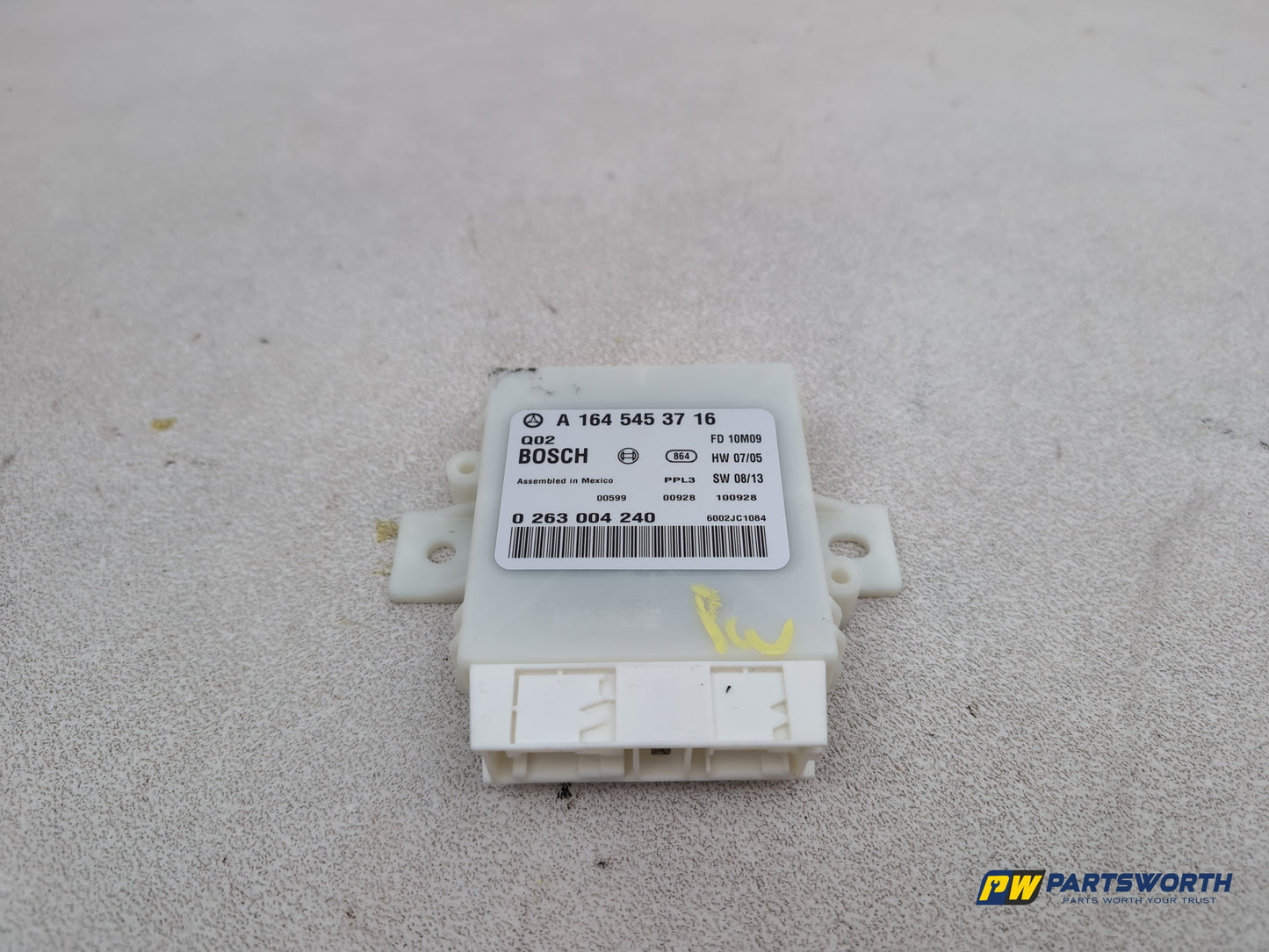 Mercedes-Benz Ml350 Spt Cdi Blueef-Cy A Parking Distance Control Unit Sensor Ecu