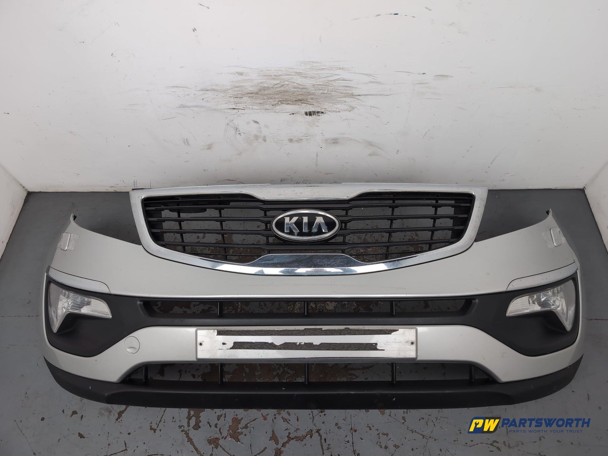 Kia Sportage 3 Sat Nav Crdi Front Bumper Silver 9s 2010-2013 - photo 7