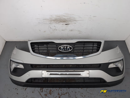 Kia Sportage 3 Sat Nav Crdi Front Bumper Silver 9s 2010-2013 - photo 7