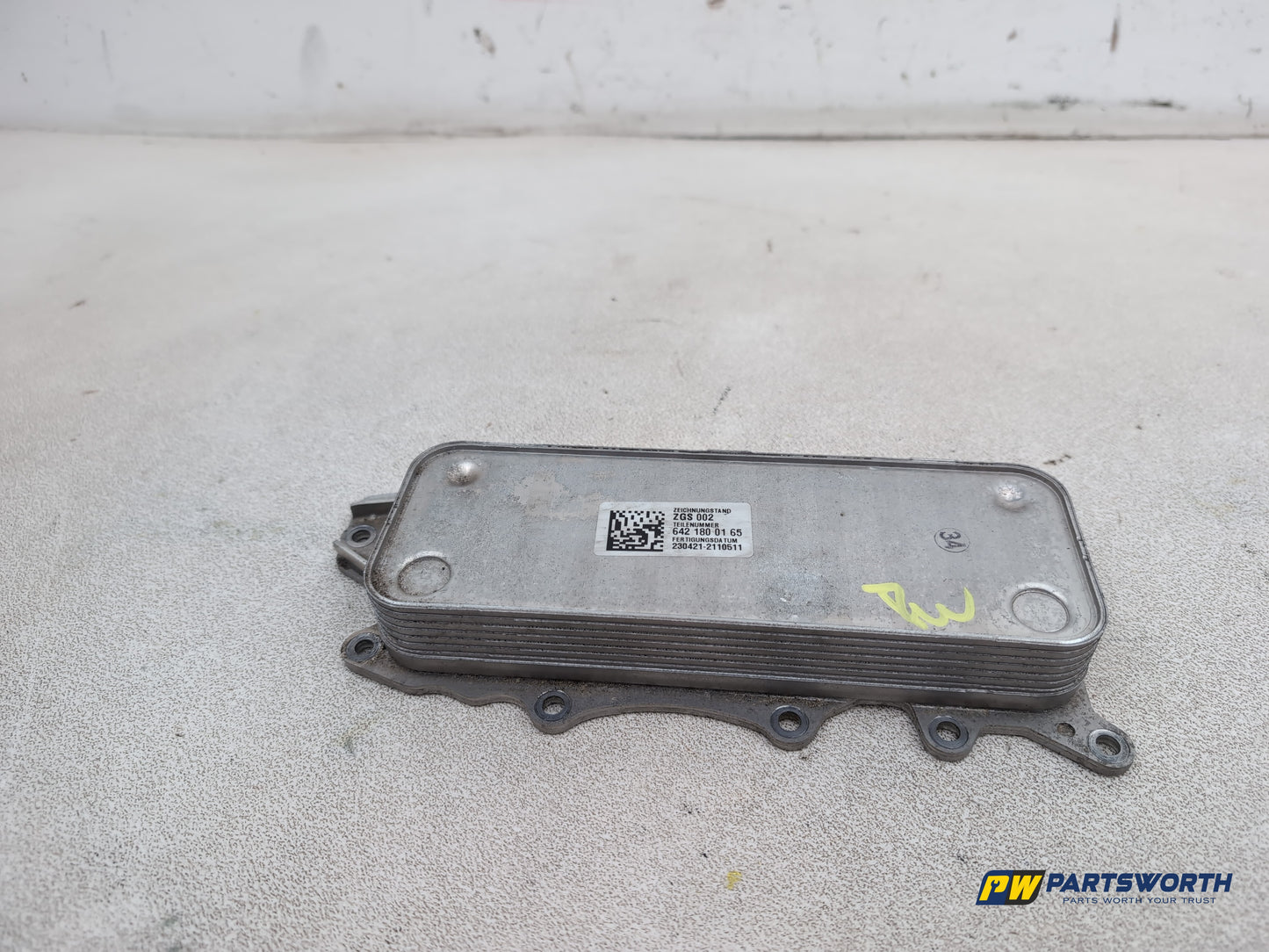 Mercedes-Benz Ml300 Sport Cdi Blue-Cy A Oil Cooler A6421800165 2009-2011