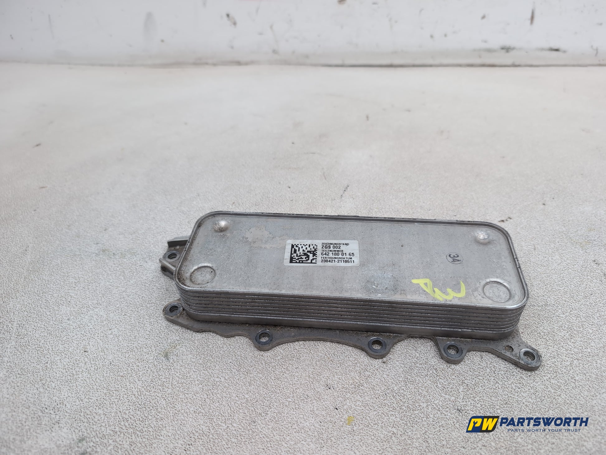 Mercedes-Benz Ml300 Sport Cdi Blue-Cy A Oil Cooler A6421800165 2009-2011
