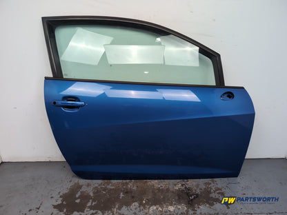 Seat Ibiza Sportrider Door Front Rh Driver Side Blue Lz5f 2008-2012