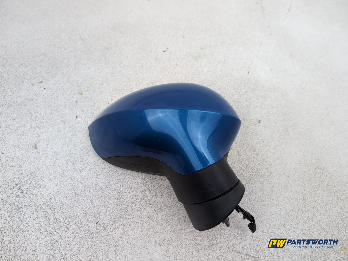 Seat Ibiza Sportrider Door Mirror Rh Driver Side Blue Lz5f 2008-2011