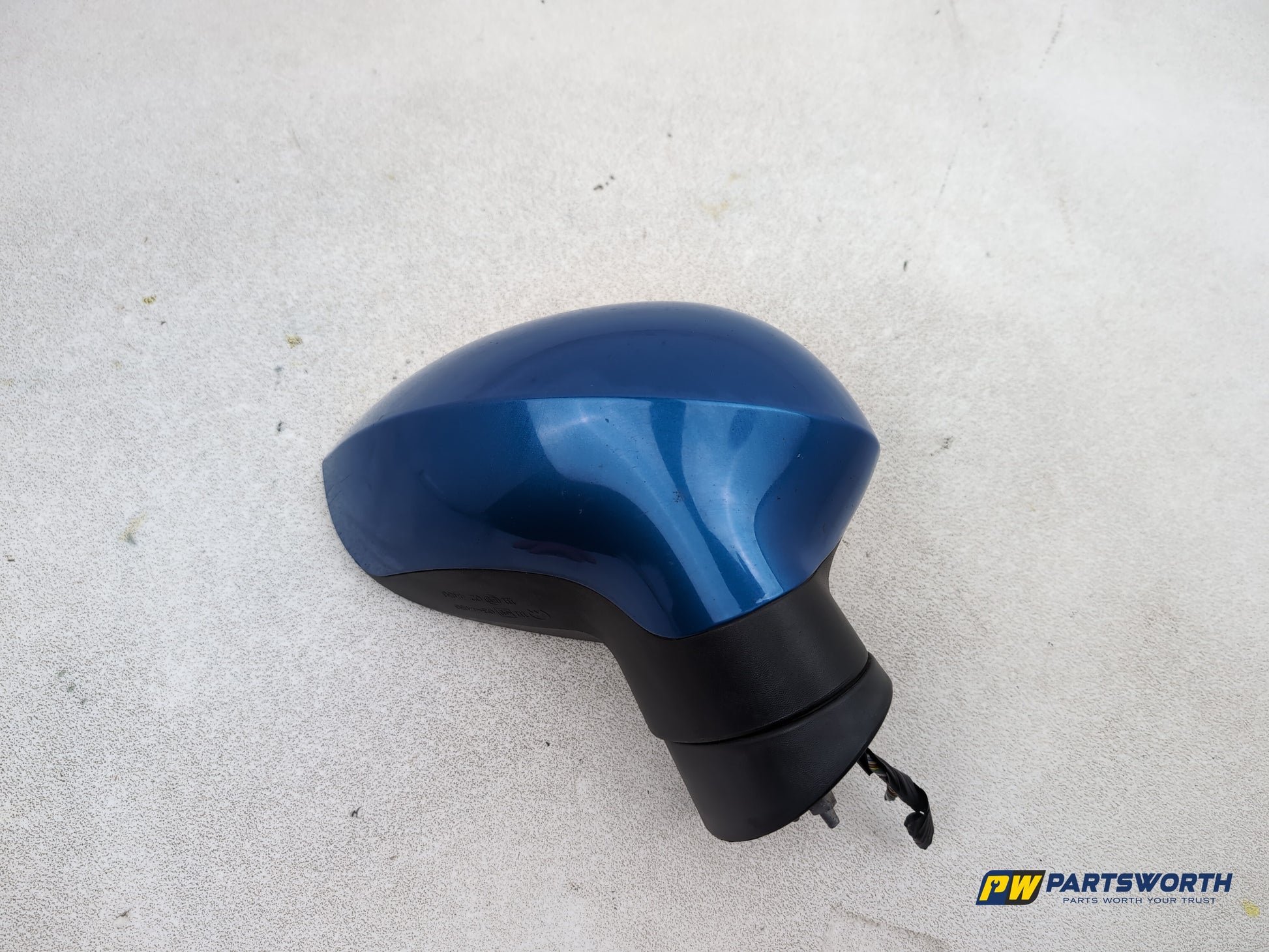 Seat Ibiza Sportrider Door Mirror Rh Driver Side Blue Lz5f 2008-2011