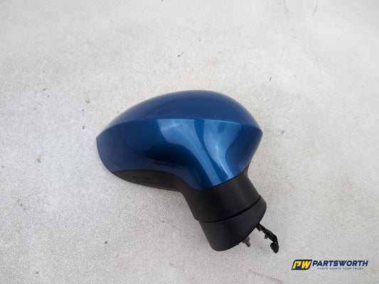 Seat Ibiza Sportrider Door Mirror Rh Driver Side Blue Lz5f 2008-2011