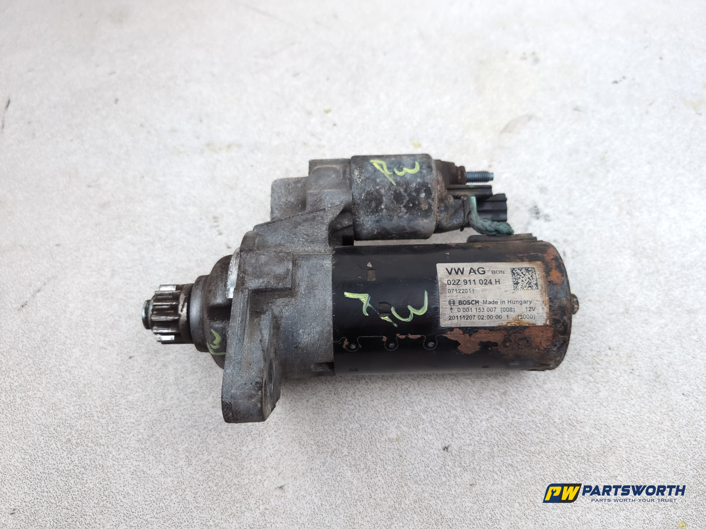 Audi Vw Skoda Seat 1.6l Diesel Starter Motor 02z911024h - photo 8