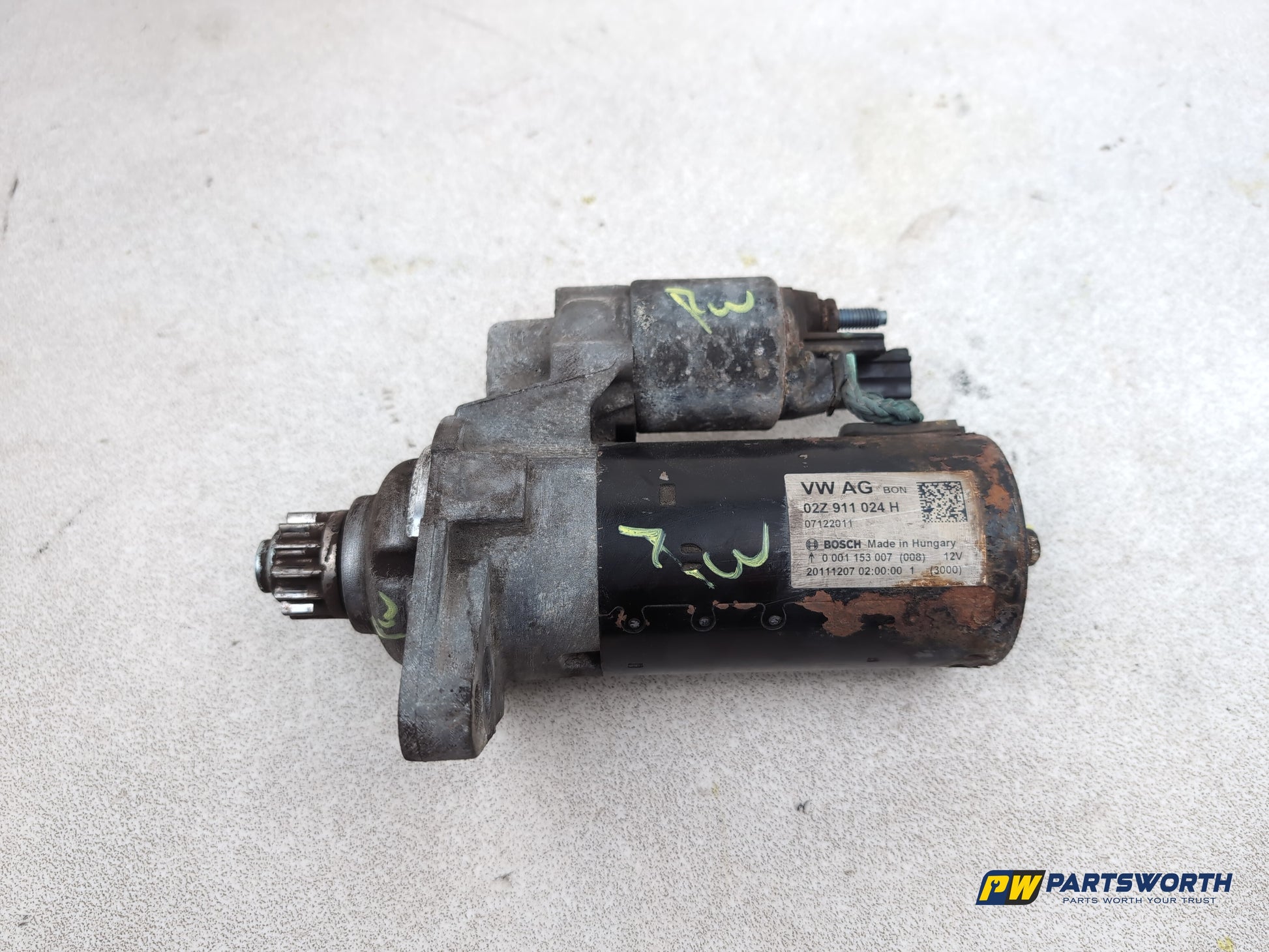 Audi Vw Skoda Seat 1.6l Diesel Starter Motor 02z911024h
