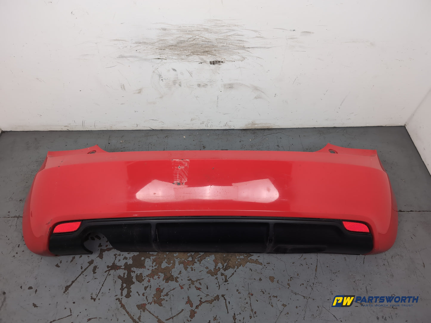 Audi A1 Contrast Edition Tdi Hatchback Rear Bumper Red Lz3m 2010-2012