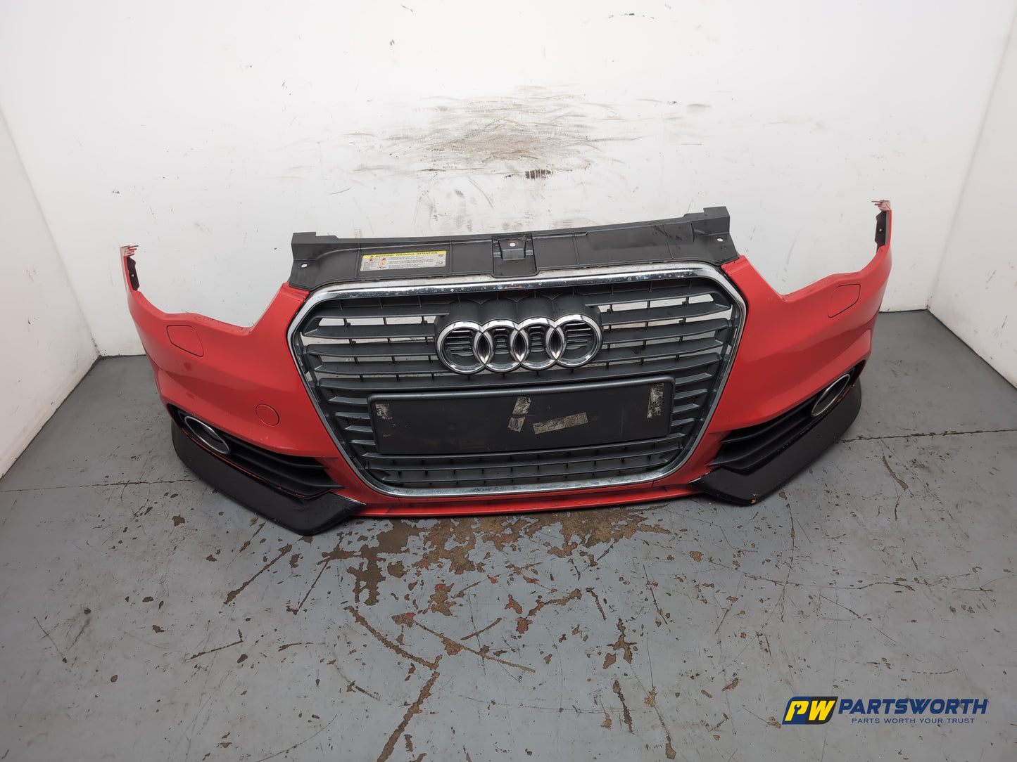 Audi A1 Contrast Edition Tdi Hatchback Front Bumper Red Lz3m 2010-2012