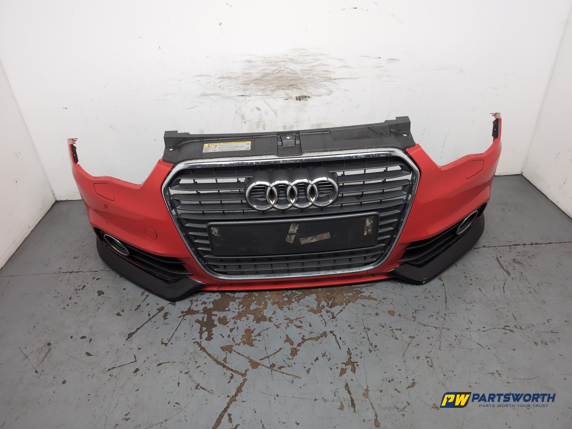 Audi A1 Contrast Edition Tdi Hatchback Front Bumper Red Lz3m 2010-2012