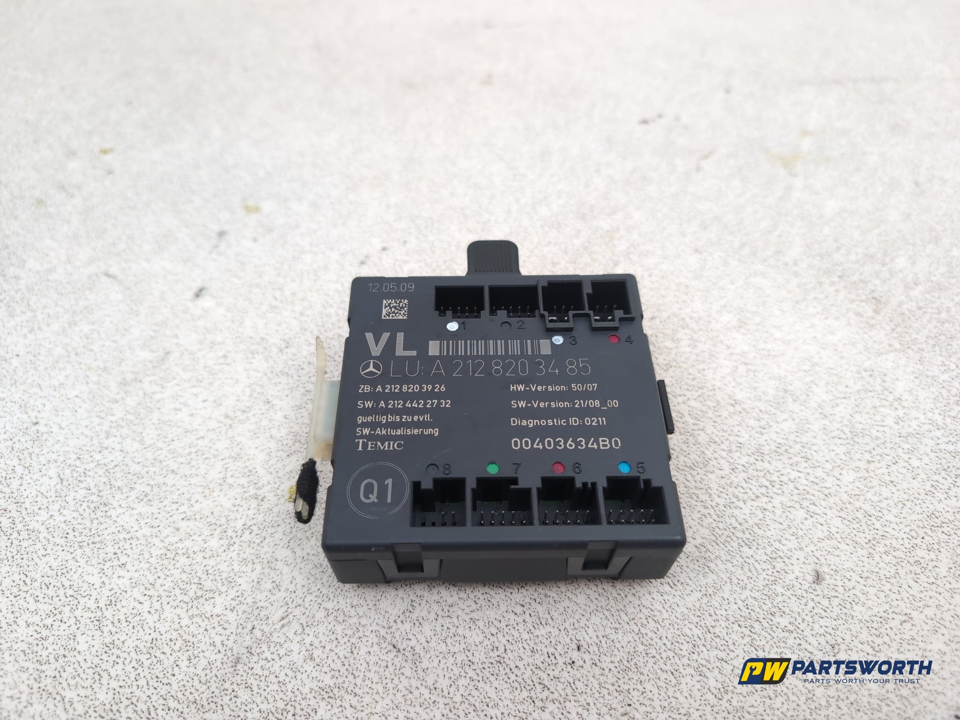 Mercedes-Benz E220 E-Class W212 Door Control Module Front Left A2128203485 - photo 7