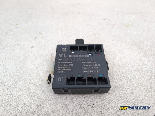 Mercedes-Benz E220 E-Class W212 Door Control Module Front Left A2128203485