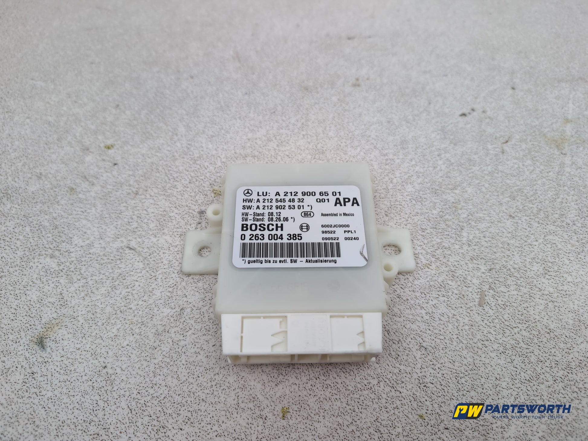 Mercedes-Benz E220 E-Class W212 Parking Distance Control Module A2129006501