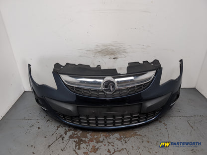 Vauxhall Corsa Se Hatchback Front Bumper Blue Z22a 2006-2011