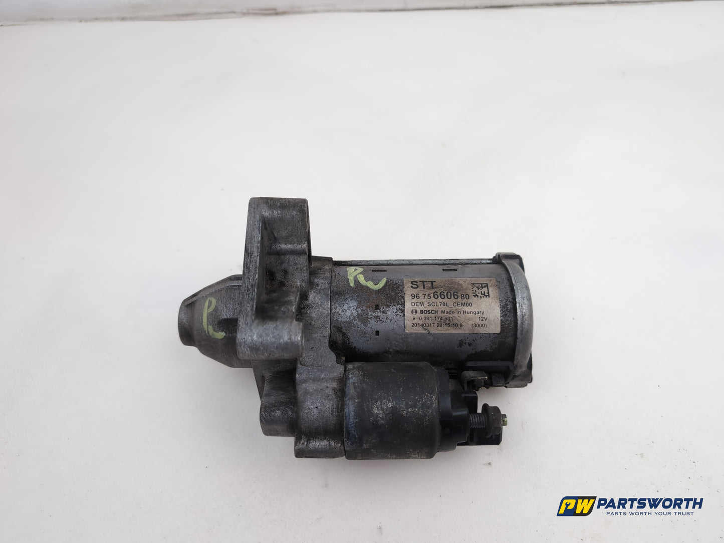 Peugeot 308 Allure Blue Hdi 1.6l Diesel Starter Motor 9675660680 2013-2021