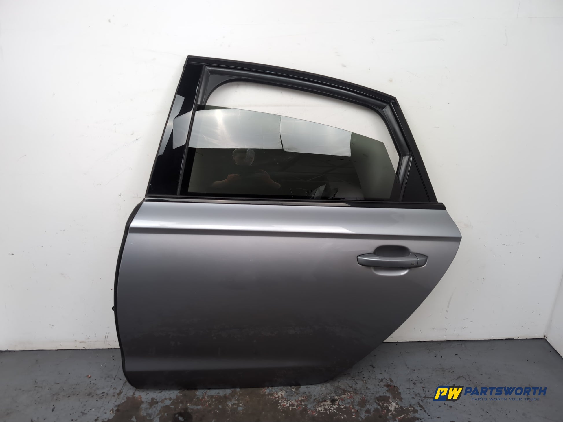 Audi A6 S Line Black Ed Saloon Door Rear Lh Passenger Side Grey Lx7p 2011-2018