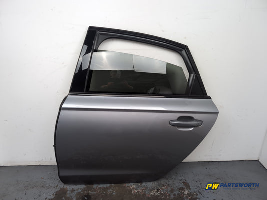 Audi A6 S Line Black Ed Saloon Door Rear Lh Passenger Side Grey Lx7p 2011-2018