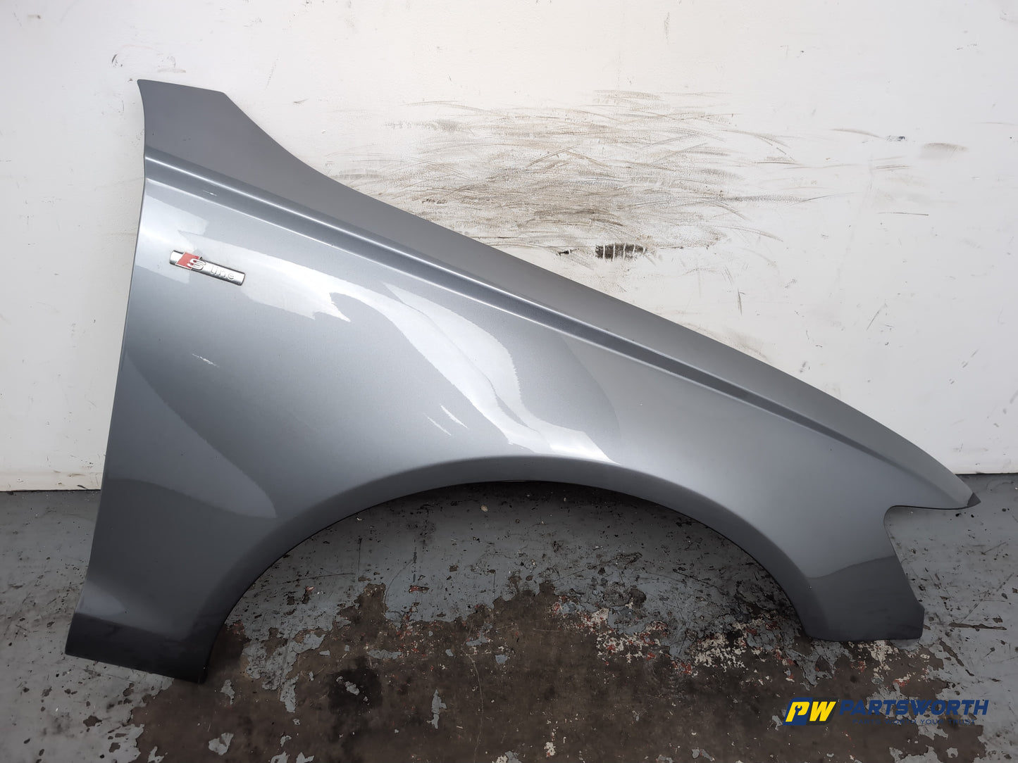 Audi A6 S Line Black Ed Tdi Saloon Wing Front Rh Driver Side Grey Lx7p 2014-2018